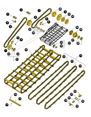 87577638 - Звездочка вала привода жатки CR9080